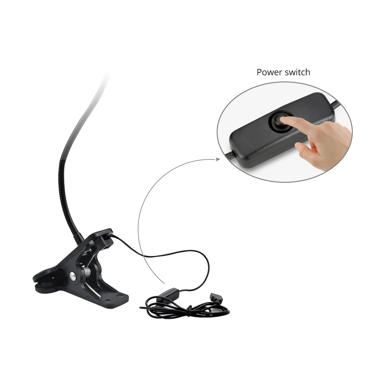 Luminix – USB LED leeslamp flexibel 1W – voor bed, laptop en kantoor