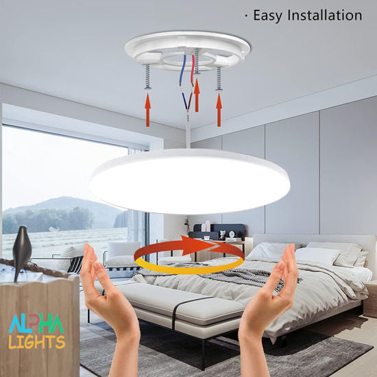 Alpha Lights – LED plafondlamp flush mount 15cm – IP44 waterdicht