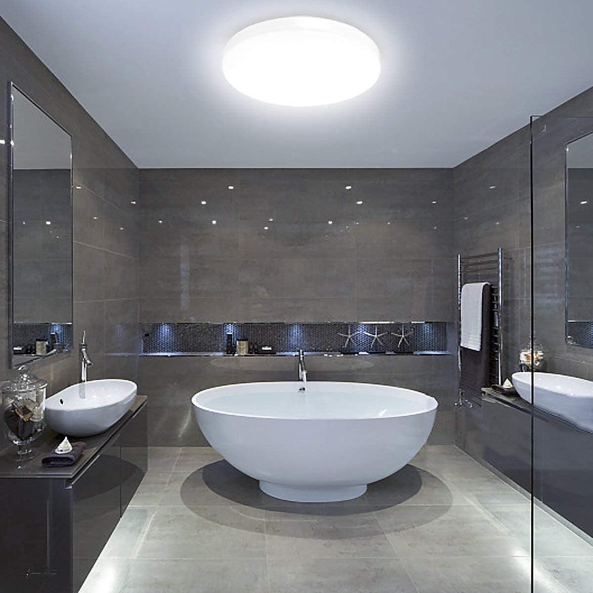 Alpha Lights – LED plafondlamp flush mount 15cm – IP44 waterdicht