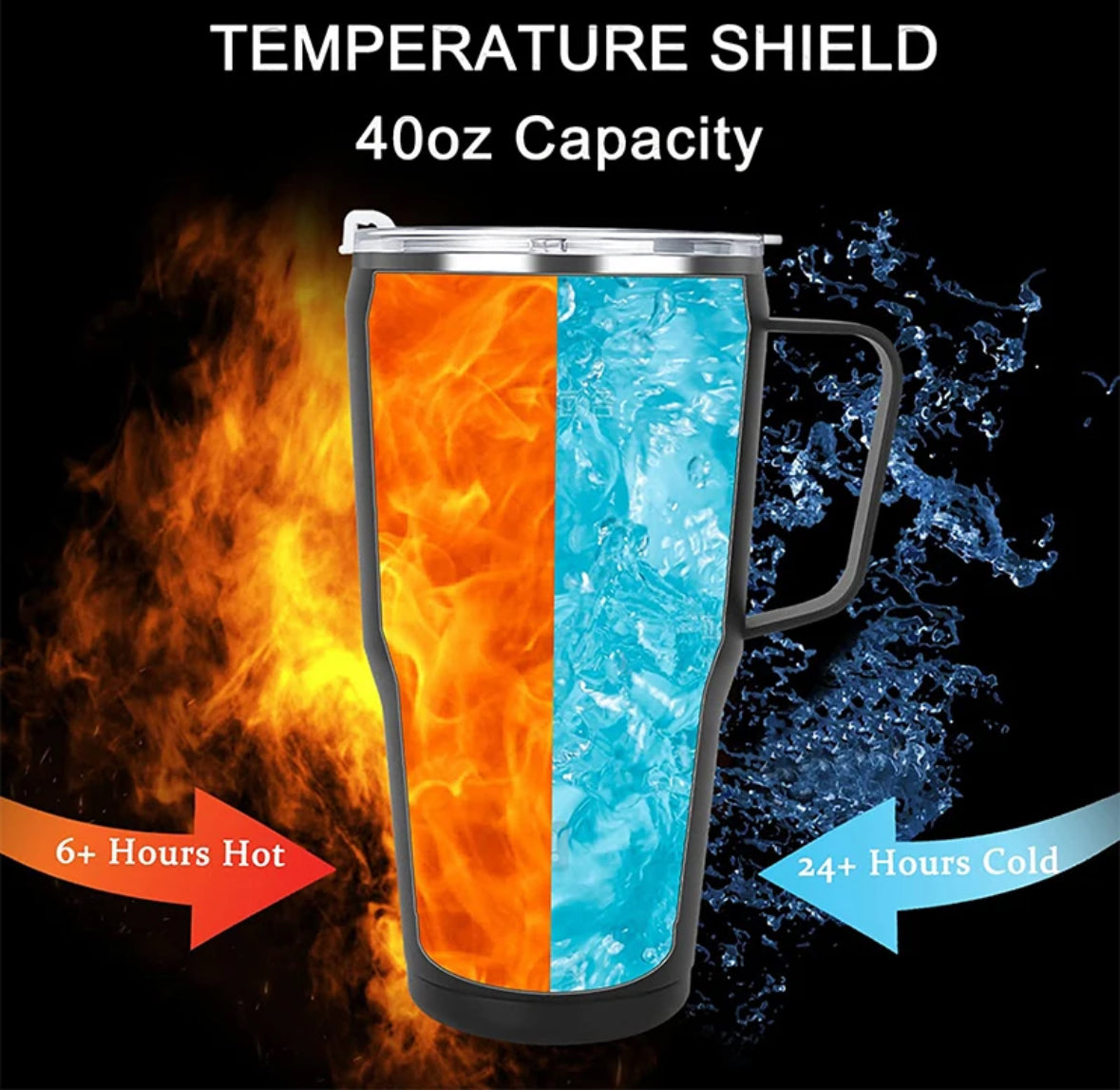 Melzano Stainless Steel Thermo Cool Drink Bottle - 1.2L, 100% Leakproof, Keeps Drink Warm for 7h / Cold for 24h