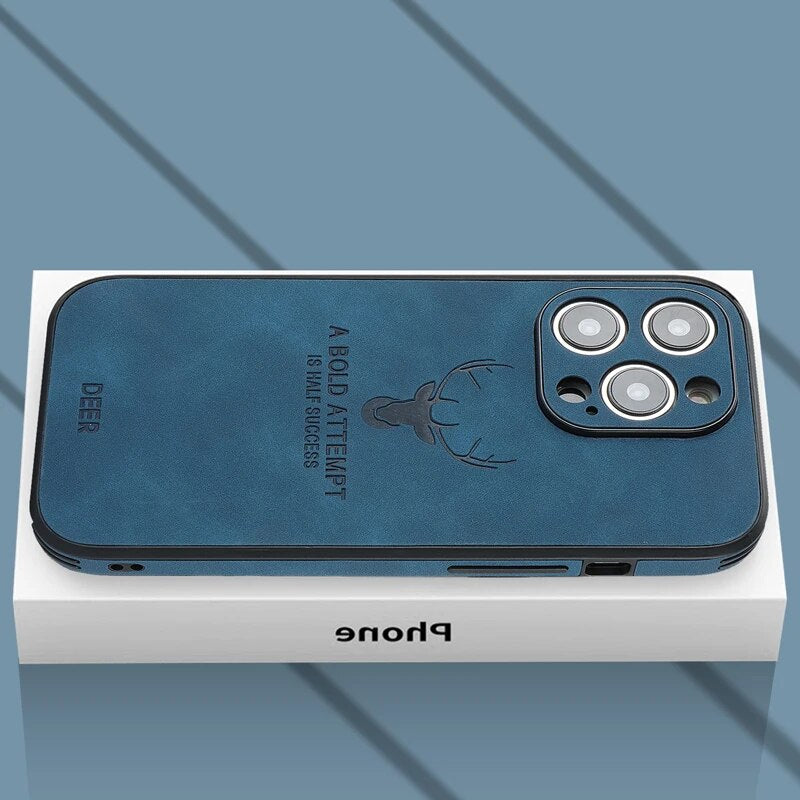 Deer – iPhone-hoes echt leer & schokbestendig – stijlvol en slank design