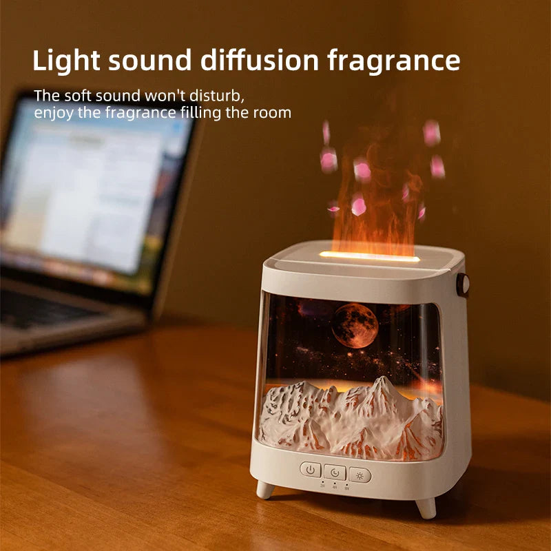 Galaxy Flame Aroma Diffuser with Night Light and Remote Control