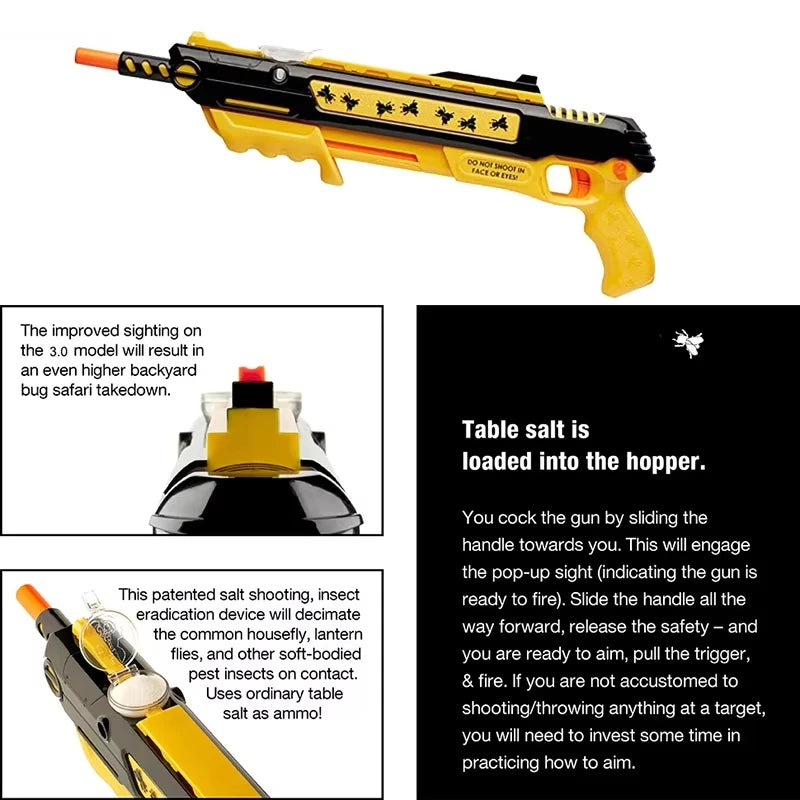 BugStryke – Upgraded salt gun precision plastic – for adults