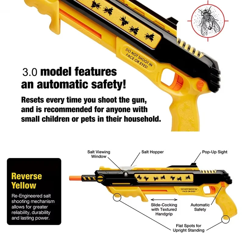 BugStryke – Upgraded salt gun precision plastic – for adults