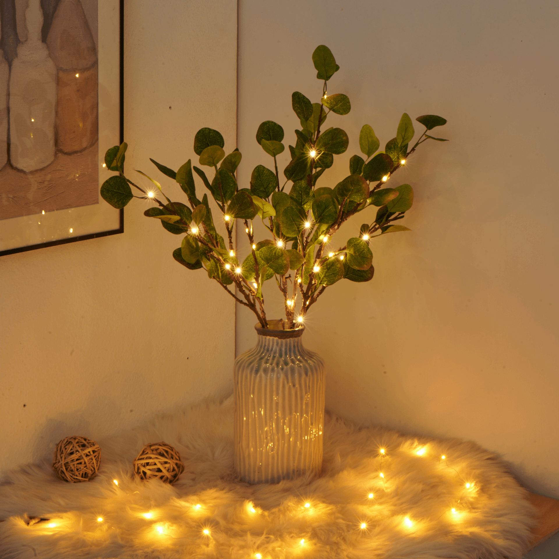 Luminara - Feeënlicht Olijftak – 120 LED’s Warm Wit