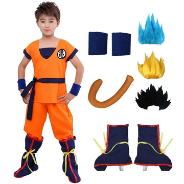 AnimeForge – Oranje Anime Krijger Cosplay Kostuum voor Volwassenen & Kinderen