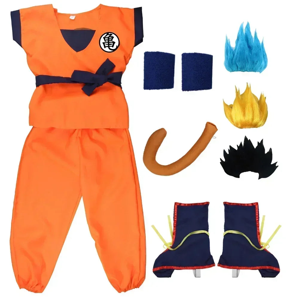 AnimeForge – Oranje Anime Krijger Cosplay Kostuum voor Volwassenen & Kinderen