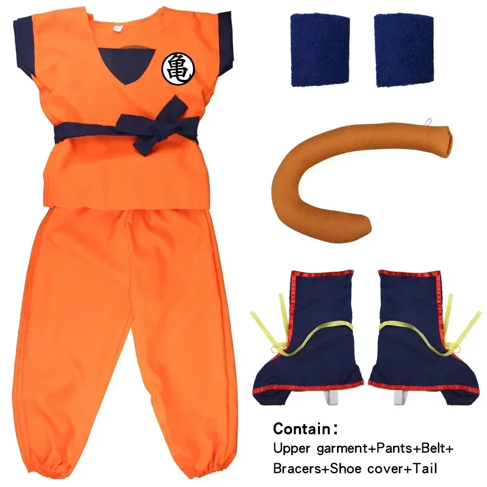 AnimeForge – Oranje Anime Krijger Cosplay Kostuum voor Volwassenen & Kinderen