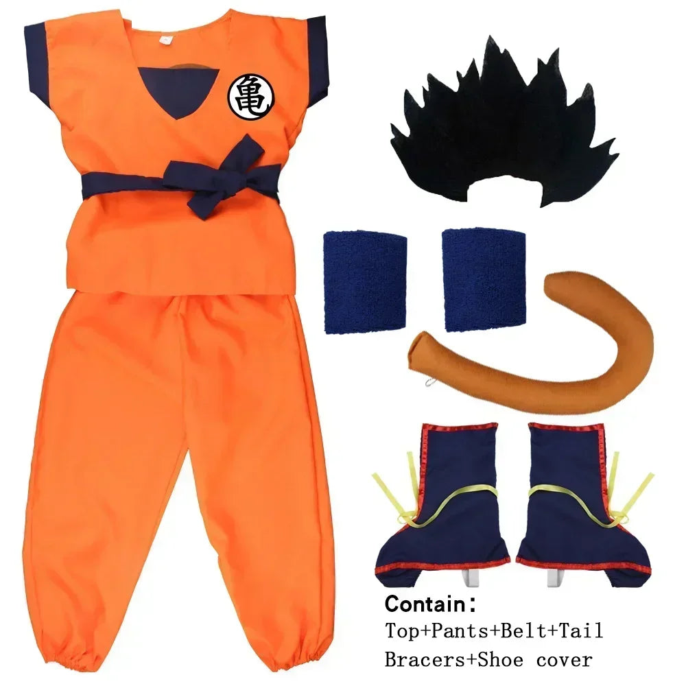 AnimeForge – Oranje Anime Krijger Cosplay Kostuum voor Volwassenen & Kinderen