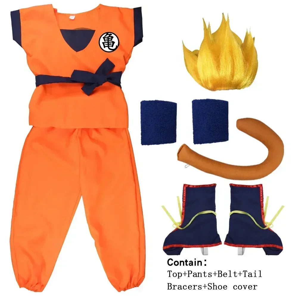 AnimeForge – Oranje Anime Krijger Cosplay Kostuum voor Volwassenen & Kinderen