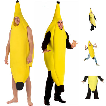 PartyJungle – Grappig Bananen Kostuum Heren – Carnaval & Halloween Outfit (S-XL)