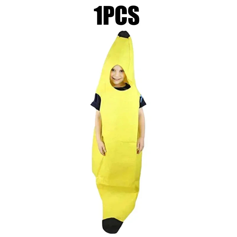 PartyJungle – Grappig Bananen Kostuum Heren – Carnaval & Halloween Outfit (S-XL)