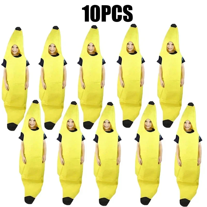PartyJungle – Grappig Bananen Kostuum Heren – Carnaval & Halloween Outfit (S-XL)