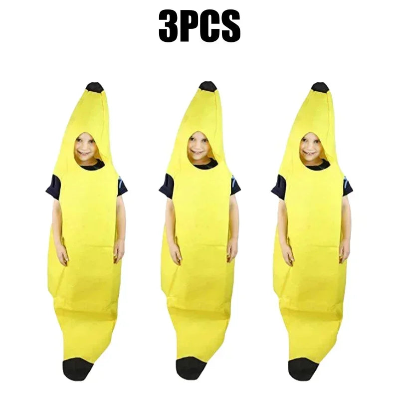 PartyJungle – Grappig Bananen Kostuum Heren – Carnaval & Halloween Outfit (S-XL)