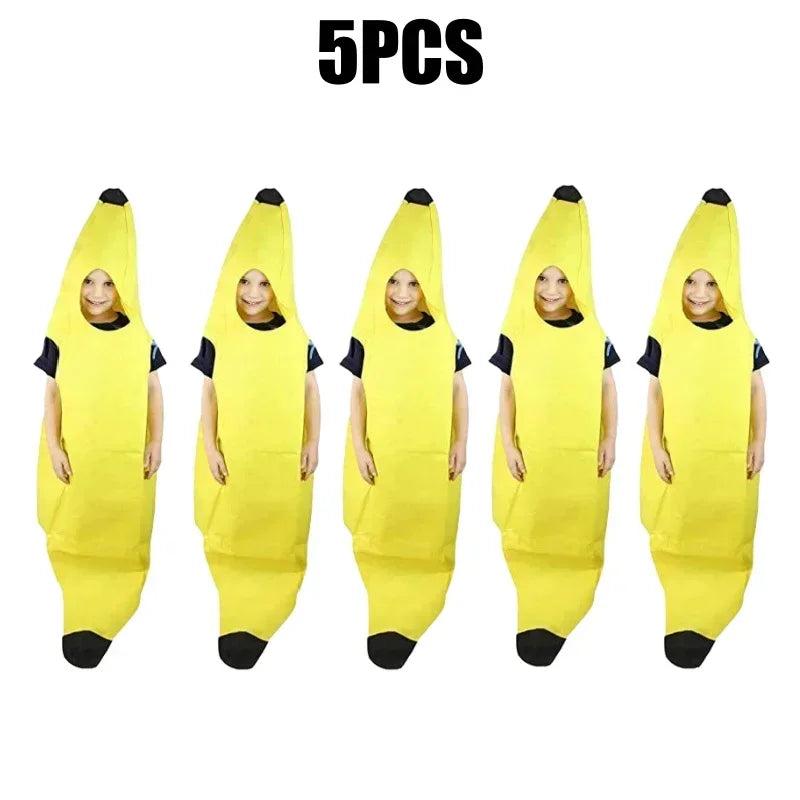 PartyJungle – Grappig Bananen Kostuum Heren – Carnaval & Halloween Outfit (S-XL)