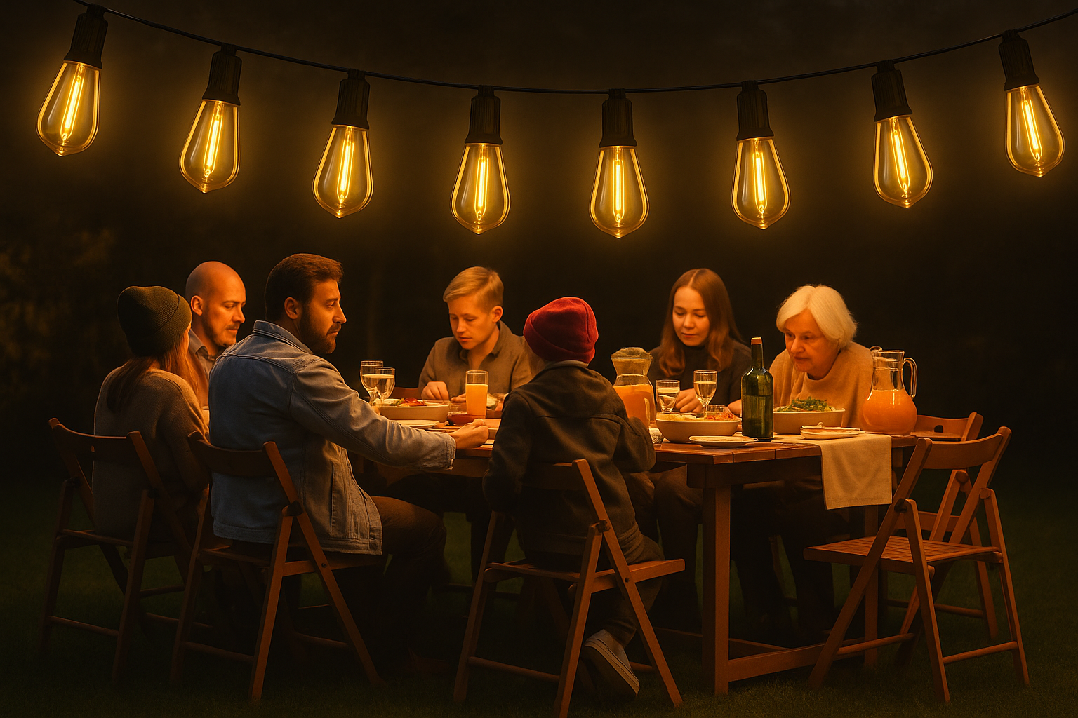 Lumora – Outdoor party lighting 25 LED lamps – 24FT IP65 heavy duty