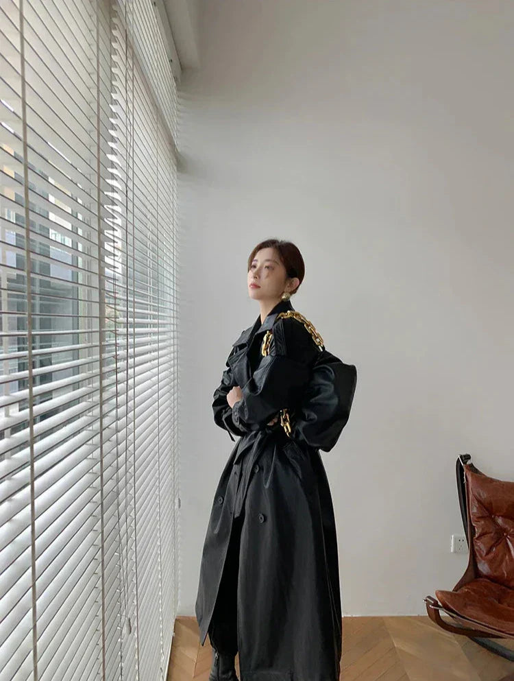 Romaniaz Leren Jas Dames | Tijdloze Lederlook met Elegante Details