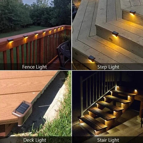 Traplampen op zonne-energie | Waterdicht en met lichtschakelaar