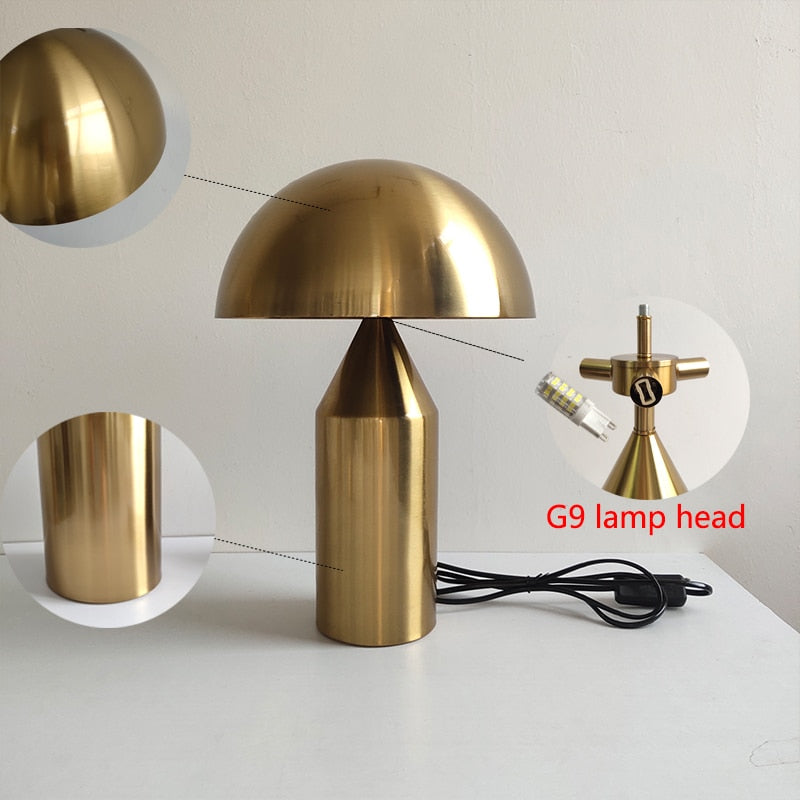 Musheno – Scandinavische paddenstoel tafellamp – Metaal designlamp