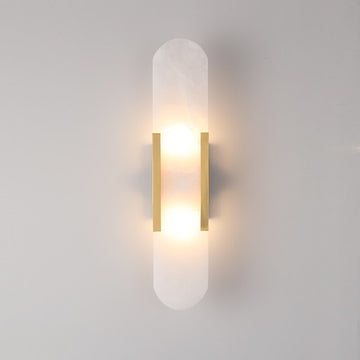 Márbilo – Lámpara de pared de mármol natural – Diseño de cobre LED de lujo