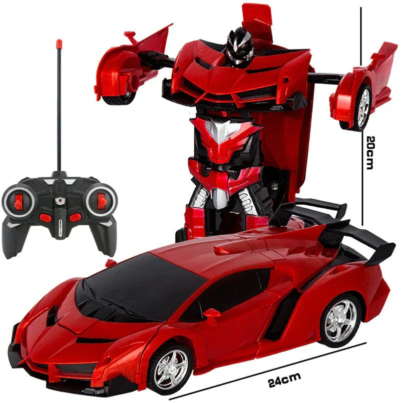 Transformador RC Auto – Coche y Robot 2 en 1 a Control Remoto con Efectos de Luz y Sonido