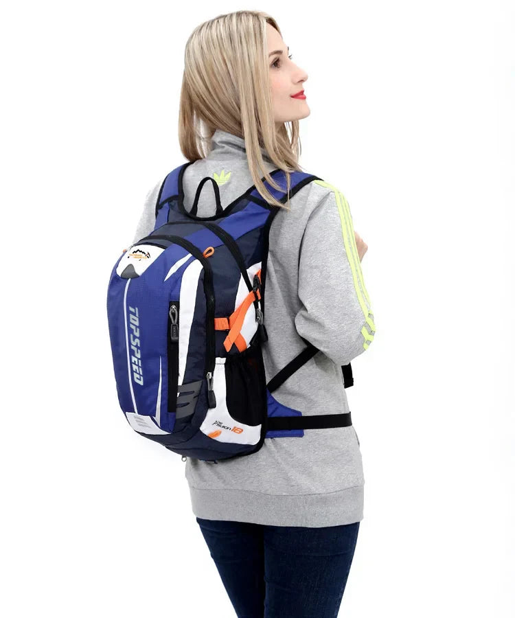 Fiets- & Wandelrugzak 18L – Inclusief 2L Waterzak & Regenhoes