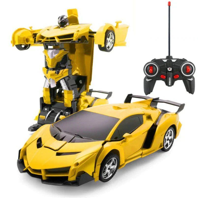 Transformador RC Auto – Coche y Robot 2 en 1 a Control Remoto con Efectos de Luz y Sonido