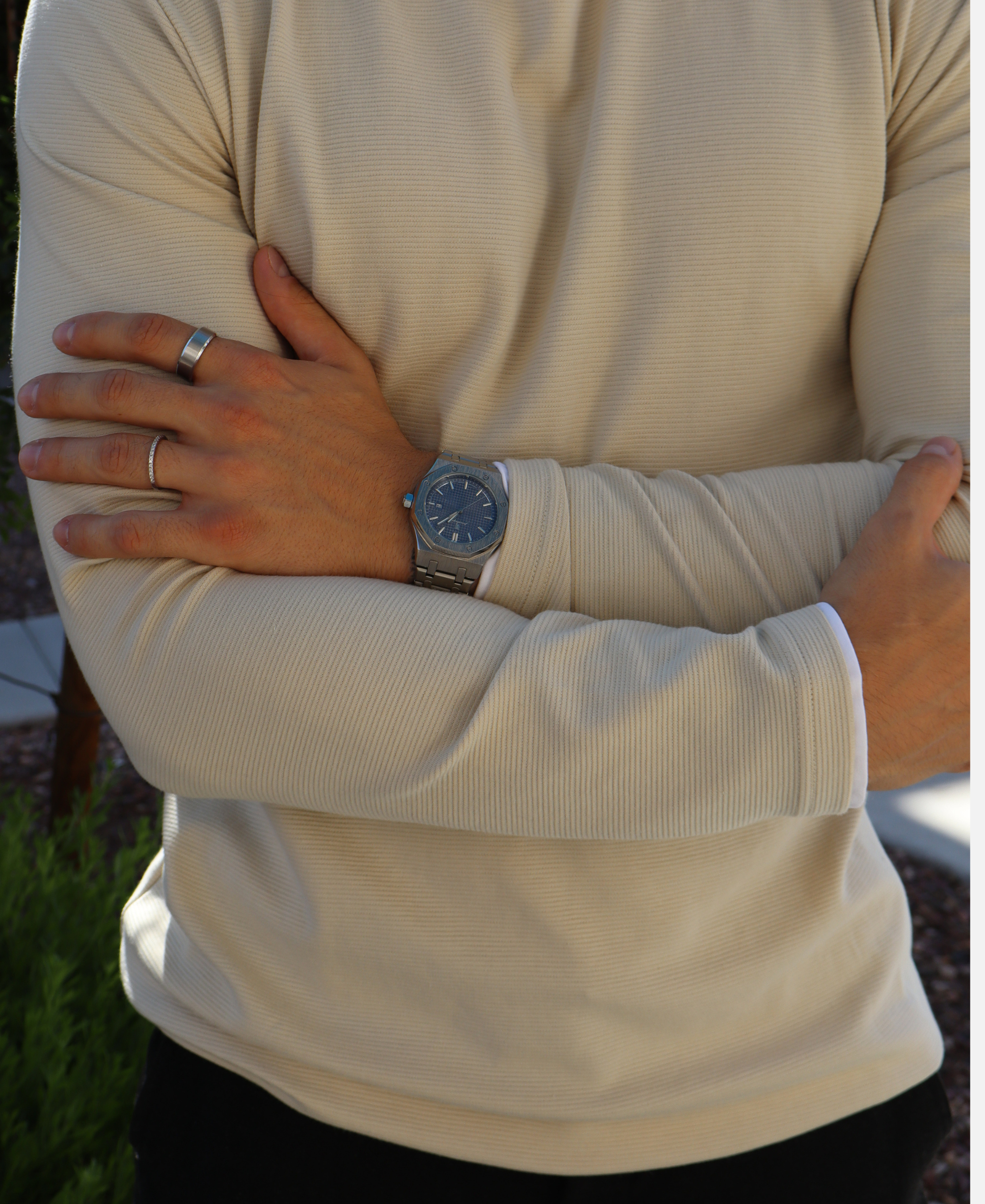 Valmoro Herenhorloge – Minimalistisch Design met Saffierglas & 5 ATM
