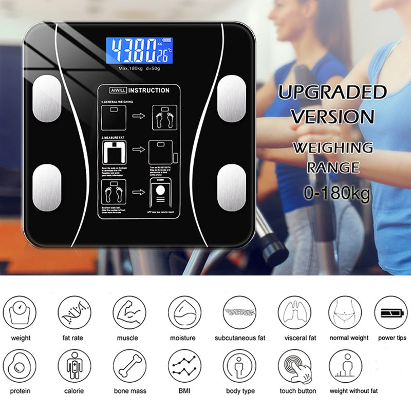 Fitscale Smart Scale – 11 Measurements & App for Health Insight