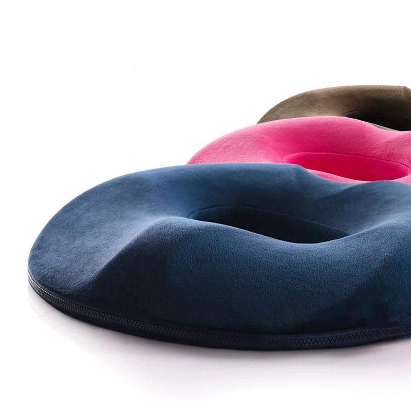 ReliefCushion – Seat Cushion Memory Foam Donut Shape – Against Pain