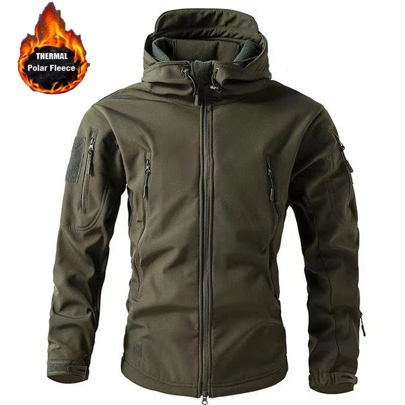 NordTrek Heren Softshell Fleece Jas – Waterdicht & Ademend Outdoor
