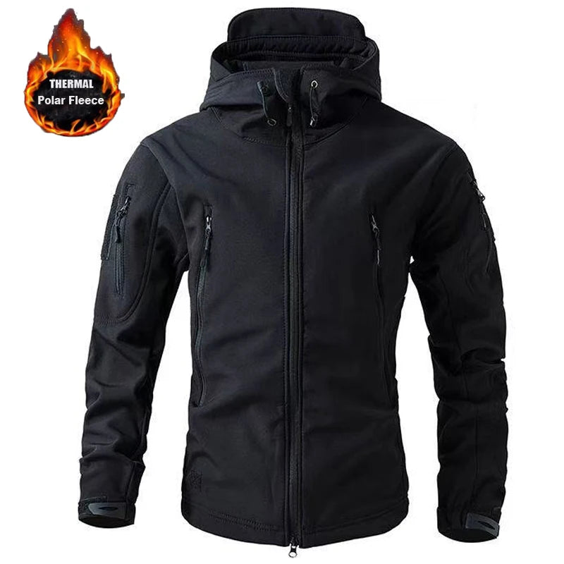 NordTrek Heren Softshell Fleece Jas – Waterdicht & Ademend Outdoor