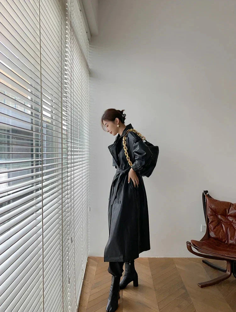 Romaniaz Leren Jas Dames | Tijdloze Lederlook met Elegante Details