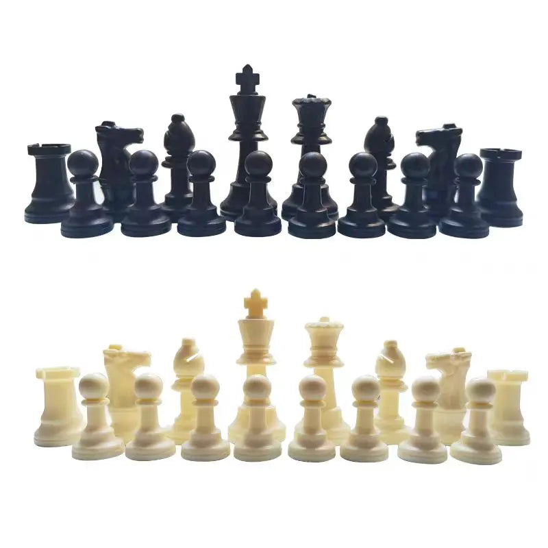 Chessaro Houten Schaakstukken Set – 32-Delig, Massief Hout met Klassiek Ontwerp voor Alle Niveaus