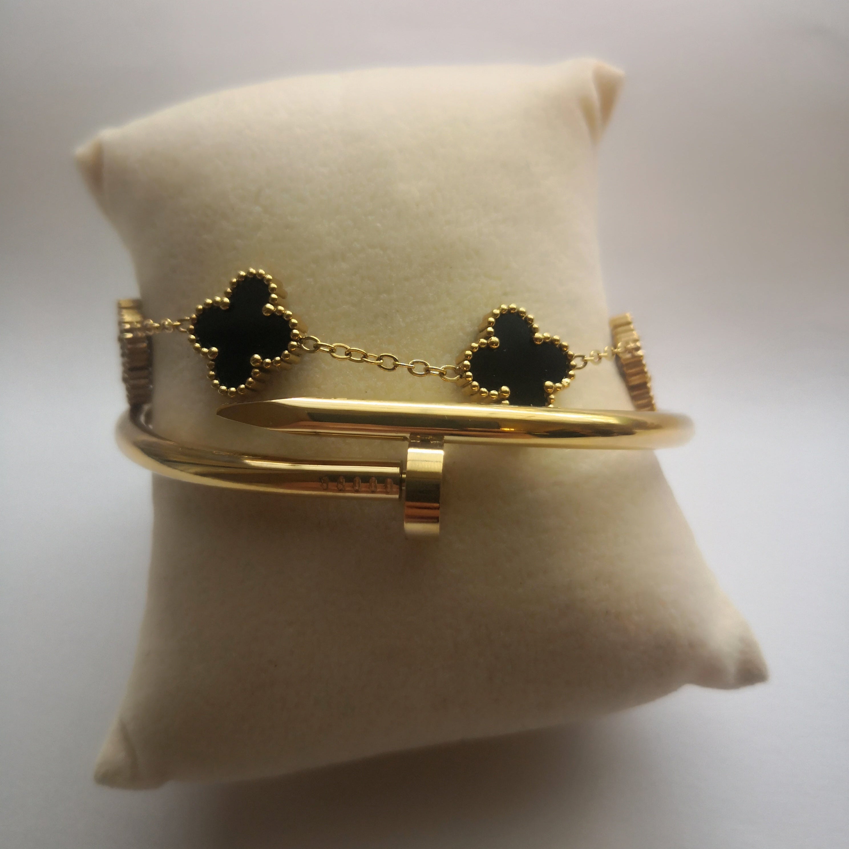 Nagel & Klaver Armbanden | Elegant roestvrij staal in goud & zwart