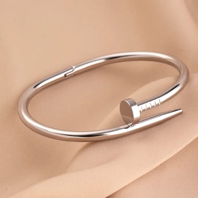 Spijkerarmband in goud & zilver – Stijlvol roestvrij staal