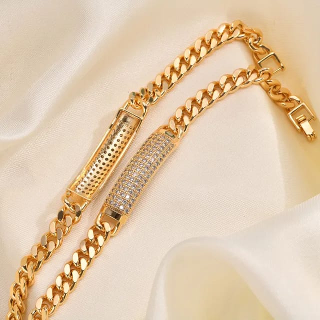 Jessica Armband – Gouden Armband met Fonkelende Stenen