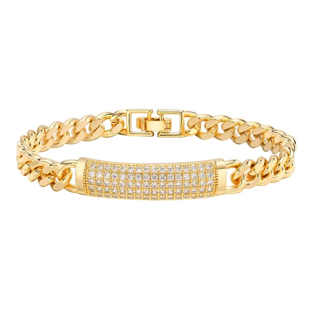 Jessica Armband – Gouden Armband met Fonkelende Stenen