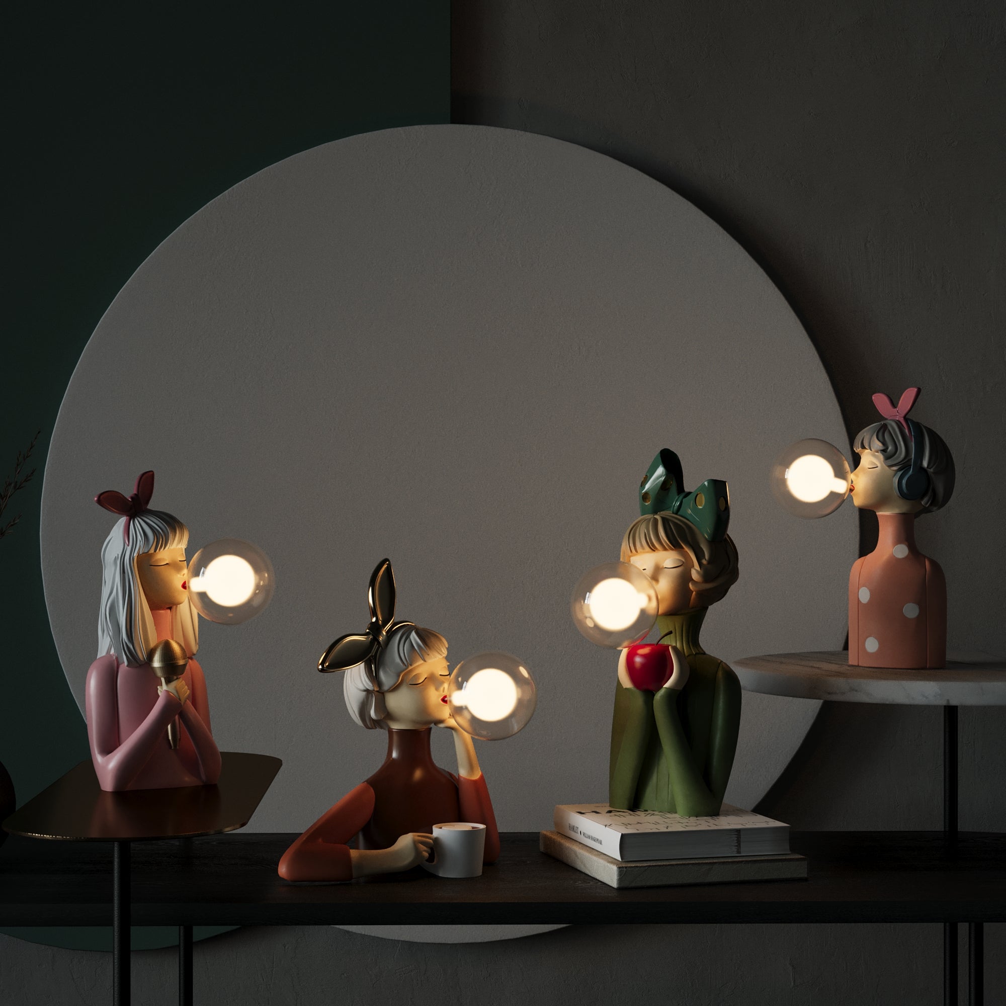 Melzano SophiLux | Stylish Sisters Table Lamp for Timeless Elegance and Refinement