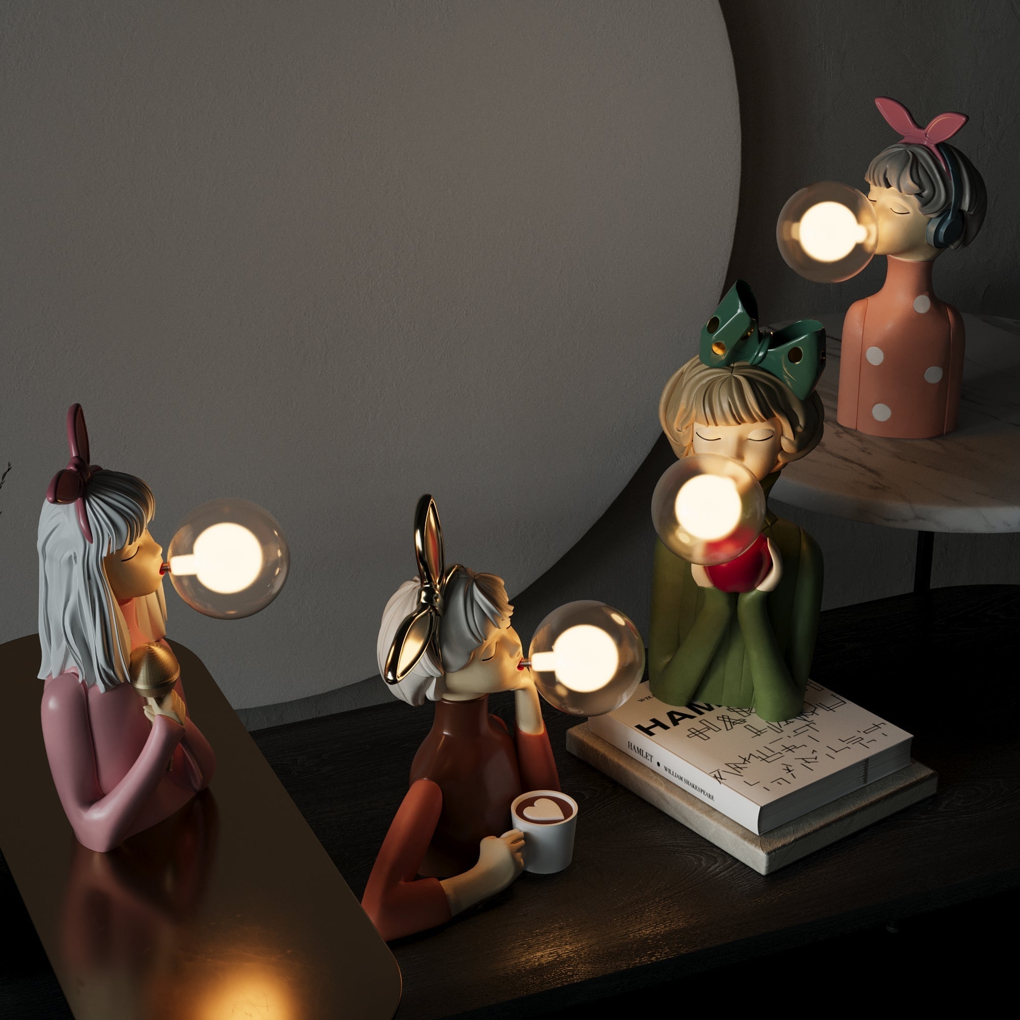 Melzano SophiLux | Stylish Sisters Table Lamp for Timeless Elegance and Refinement