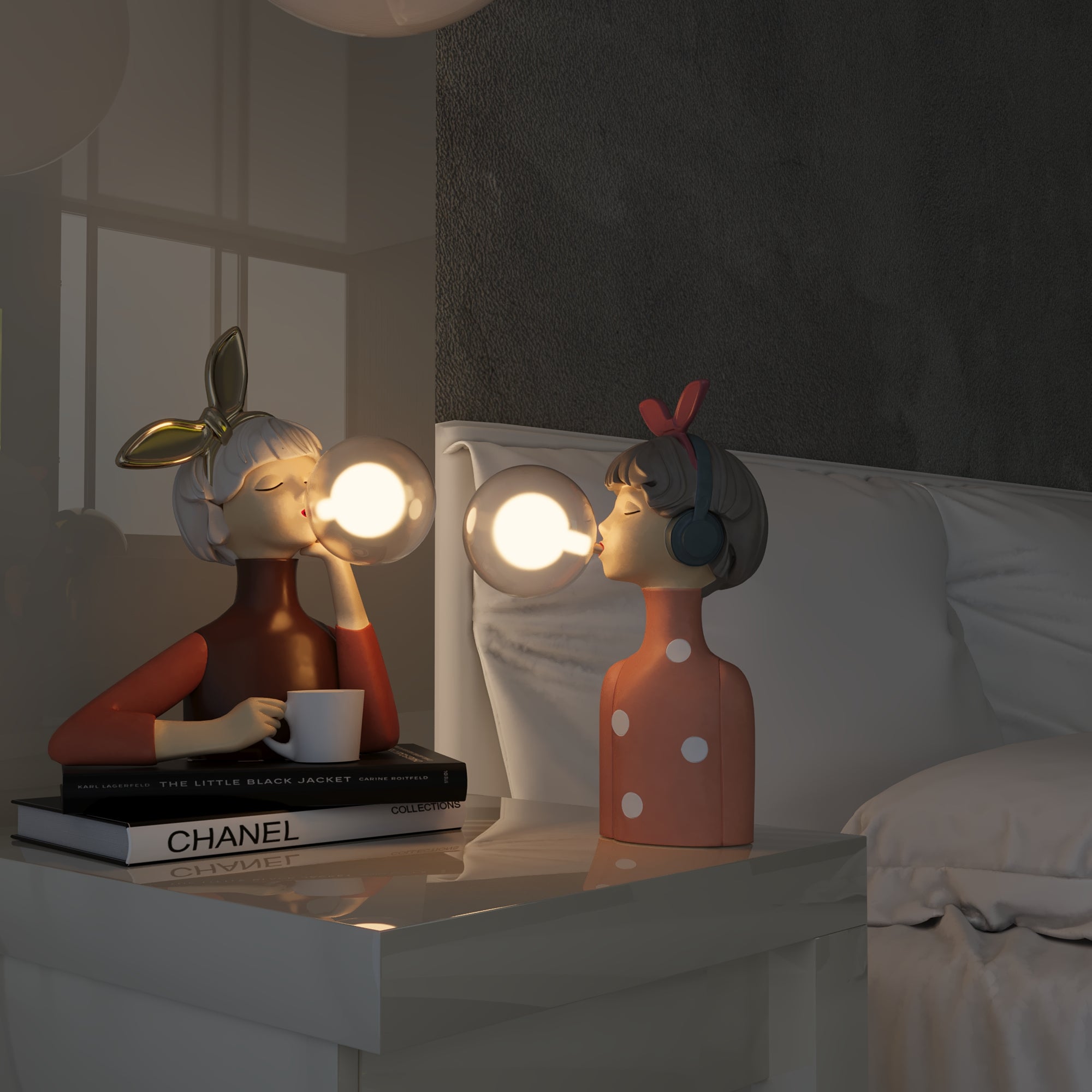 Melzano SophiLux | Stylish Sisters Table Lamp for Timeless Elegance and Refinement