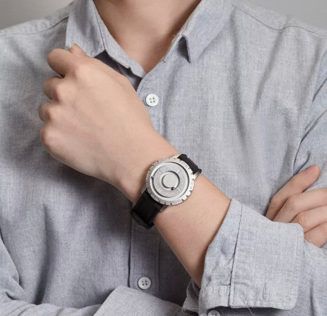 Melzano Magnet Ball Horloge Quartz - Elegant horloge met innovatief mechanisme