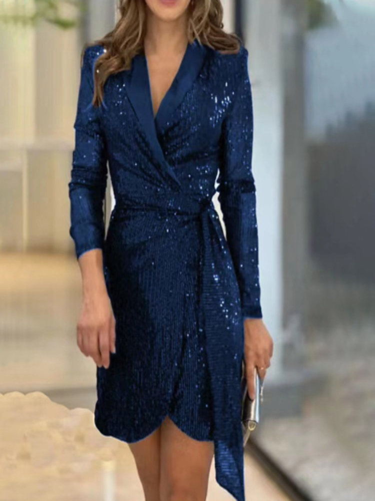 Elegante Glitterjurk – Tijdloze Klasse met Sprankelende Accenten