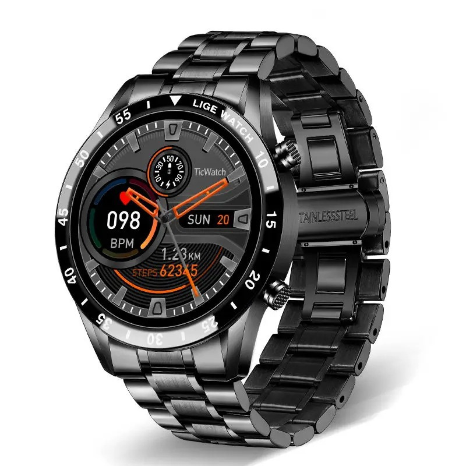 Orben – Smartwatch Deluxe Round IPS Screen Bluetooth Calling – Women & Men