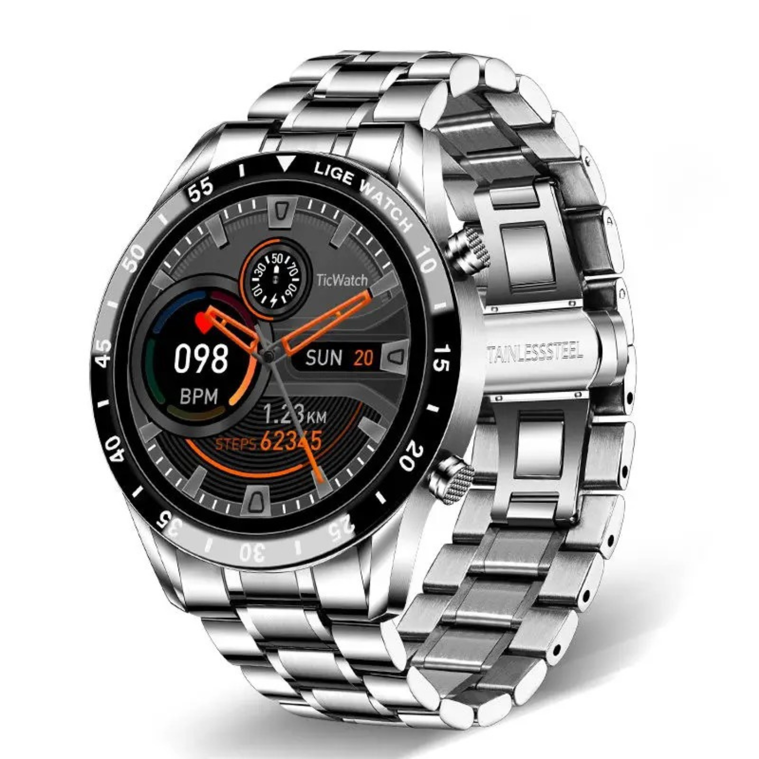 Orben – Smartwatch Deluxe Round IPS Screen Bluetooth Calling – Women & Men