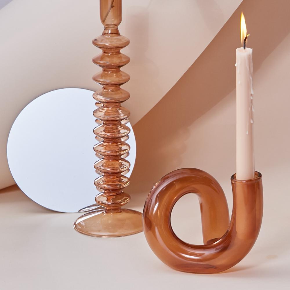 Loopora – Glass Hydroponic Vase & Candlestick in Loop Design