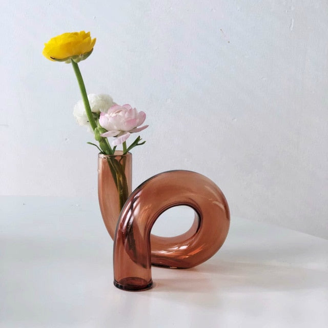 Loopora – Glass Hydroponic Vase & Candlestick in Loop Design