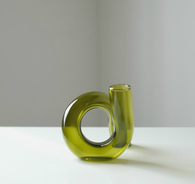 Loopora – Glass Hydroponic Vase & Candlestick in Loop Design