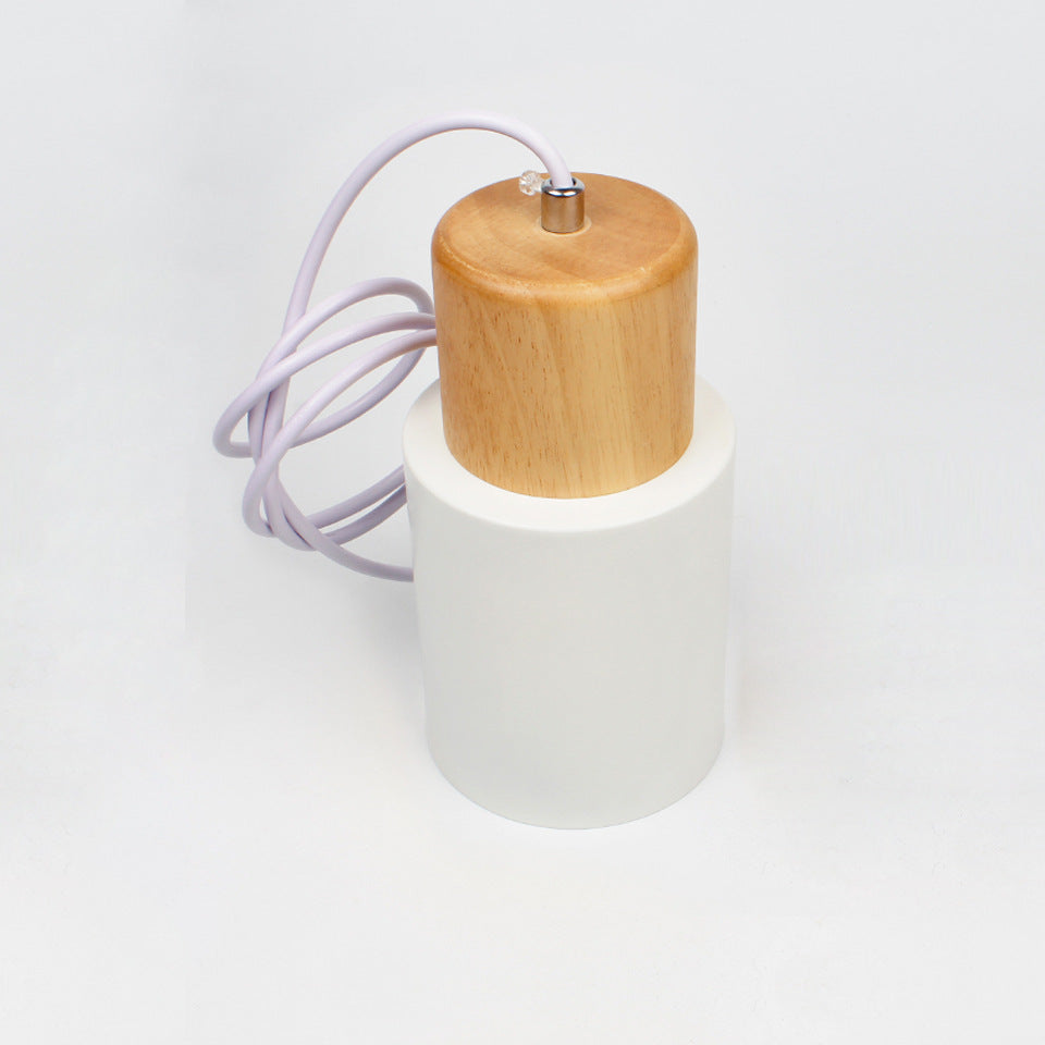 Zylora – Cylinder Pendant Lamp of Wood & Metal, modern & adjustable