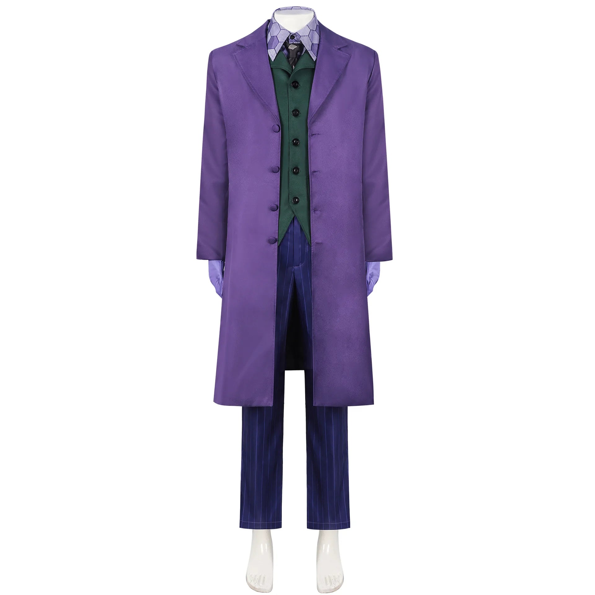 MaskeradeX – Clown Costume Adults – Complete Set with Jacket, Vest & Tie